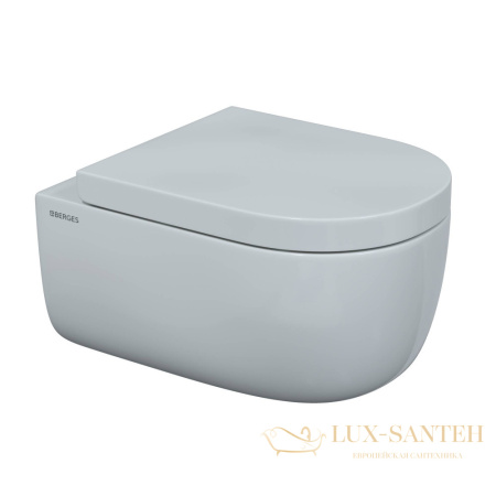 комплект berges 043234: подвесной унитаз ego xl с системой инсталляции novum 525 и панелью смыва, черный матовый