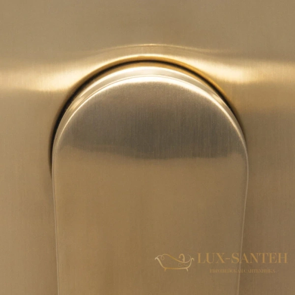 верхний душ wasserkraft aisch a198 250 мм, золотой матовый