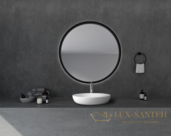 раковина накладная abber stein as2619, 60х40 см, матовый белый