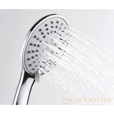 душевой комплект wasserkraft aller a14131 250х190 мм, хром