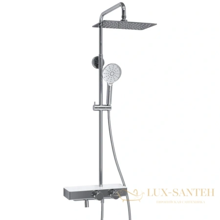 душевая система wasserkraft aller a113.069.127.ch thermo 300х200 мм, хром