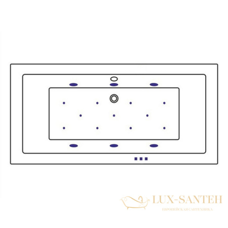 ванна whitecross savia duo 170x80 "relax", 0103.170080.100.relax.wh, белый