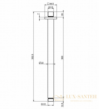 держатель верхнего душа, fima carlo frattini showerhead f2587bs, белый матовый