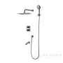 душевая система встраиваемая термостатическая для ванны lemark bronx lm3742gm, графит