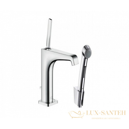 смеситель для раковины axor citterio, 36130000, с гигиеническим душем и донным клапаном, хром