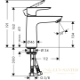 смеситель для раковины hansgrohe talis e 110 71712000