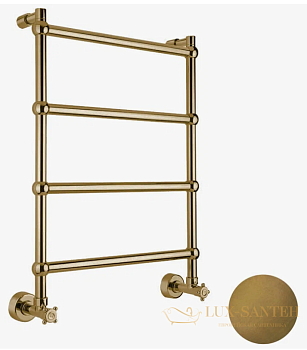 полотенцесушитель водяной margaroli sole 442ts 442ts3604ob, высота 71.4 см, ширина 42.5 см, состаренная бронза