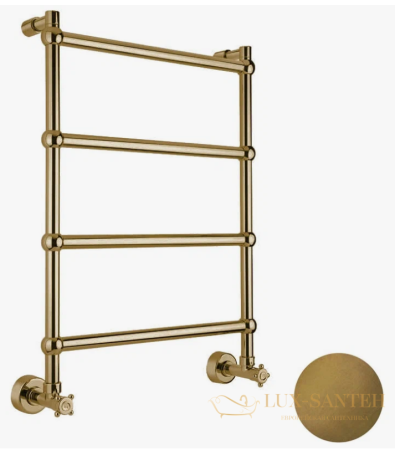 полотенцесушитель водяной margaroli sole 442ts 442ts3604ob, высота 71.4 см, ширина 42.5 см, состаренная бронза