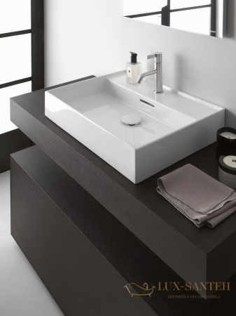 раковина laufen kartell by 8.1033.2.000.104.1 универсальная 50 см, белый глянцевый