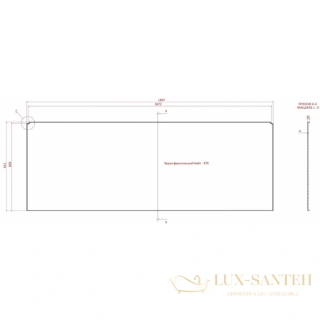 панель фронтальная astra-form 02010009 170 см, белый