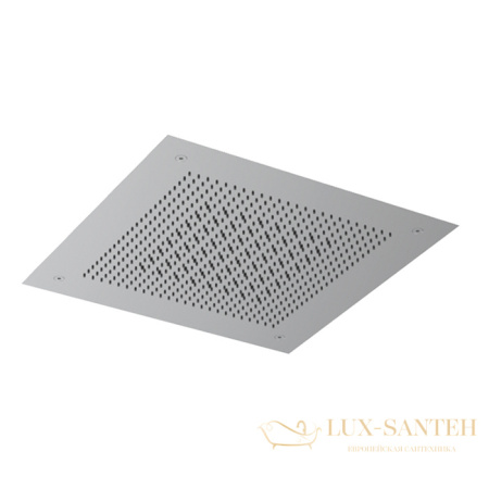 верхний душ потолочный 380х380 мм, almar velvet rain e044282.bs, 2 режима, нержавеющая сталь брашированная