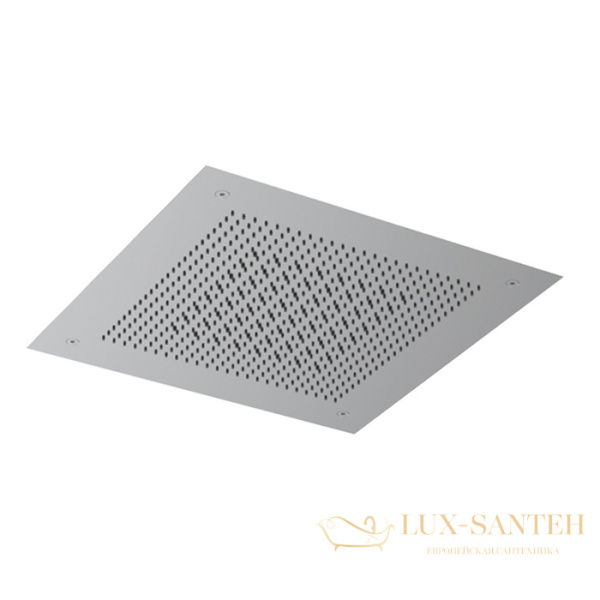 верхний душ потолочный 380х380 мм, almar velvet rain e044282.bs, 2 режима, нержавеющая сталь брашированная