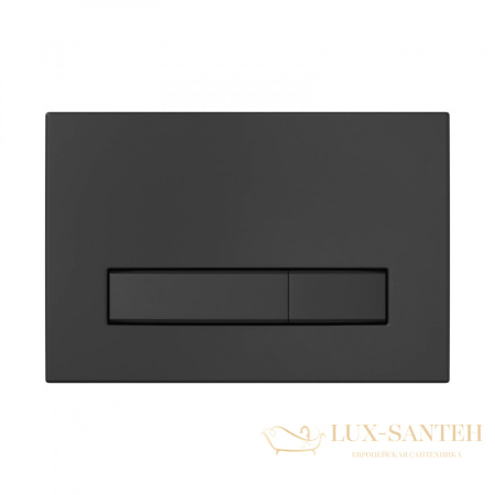 инсталляция berges atom line 410, 040340 для подвесного унитаза с панелью смыва, черный матовый