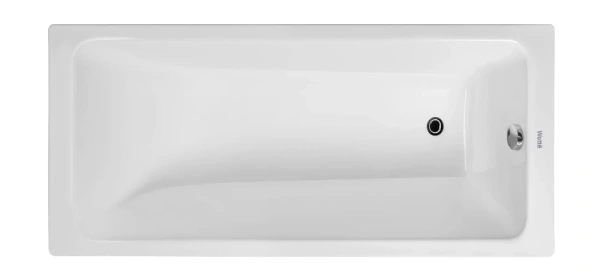 чугунная ванна wotte line 150x70, line 1500x700, цвет белый