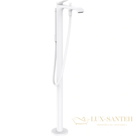 напольный смеситель для ванны hansgrohe vivenis 75445700, белый матовый