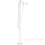 напольный смеситель для ванны hansgrohe vivenis 75445700, белый матовый