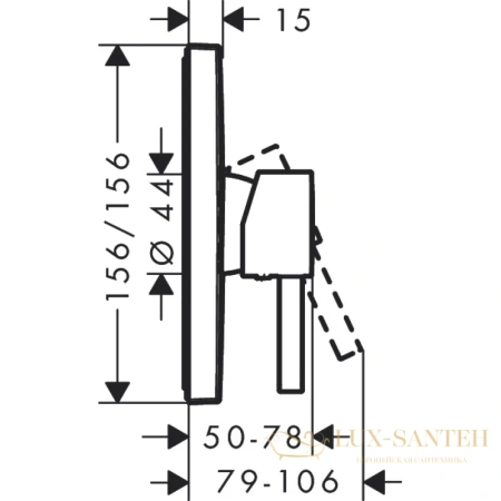 смеситель для душа hansgrohe finoris 76615670 черный