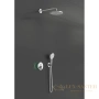 душевая система скрытого монтажа hansgrohe raindance s 240 1 jet powderrain с showerselect s 27951000