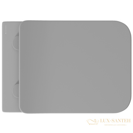 унитаз подвесной aqueduto macio, mac0110, 520*370 безободковый, сиденье с микролифтом, серый матовый