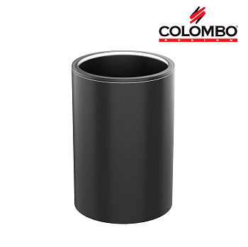 стакан colombo design plus w4941.nm настольный, черный матовый