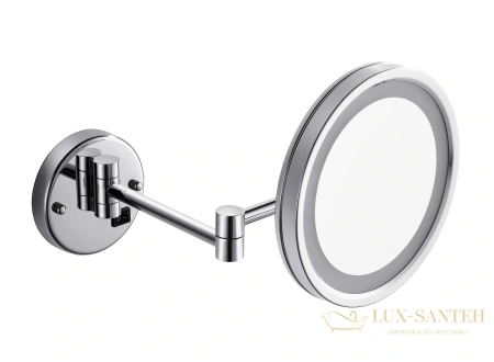 косметическое зеркало timo saona 13074/00, х-5 кратное увеличение, 220 в, хром