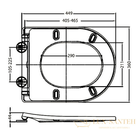сиденье belbagno bb2031sc для унитаза с микролифтом, белый