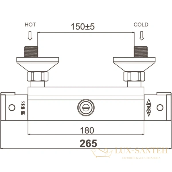 термостат d&k bayern.potsdam da2153101 для душа, хром