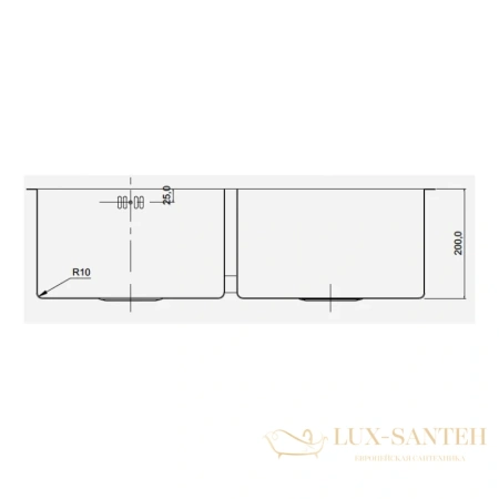 кухонная мойка seaman eco marino sme-745d.a, нержавеющая сталь