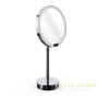 косметическое зеркало 215 мм, настольное decor walther just look plus sr 5x led, 0125400, увеличение x5, сенсорное, хром