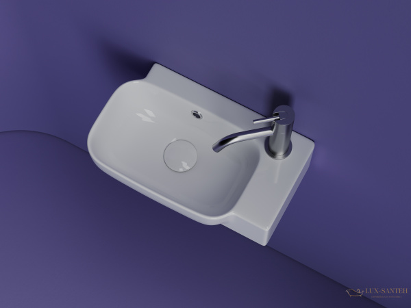 раковина ceramica nova element cn6074l 40,3x24,9 см, левосторонняя, белый