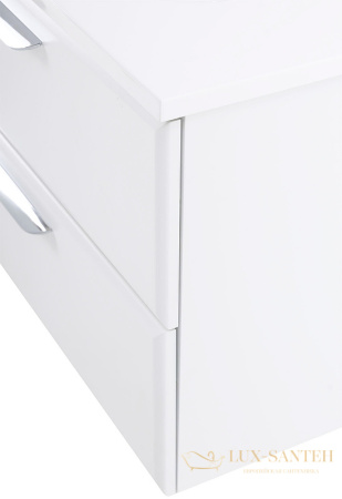 тумба под раковину cezares eco eco-1200-2c-so-bl 120 см подвесная, bianco lucido