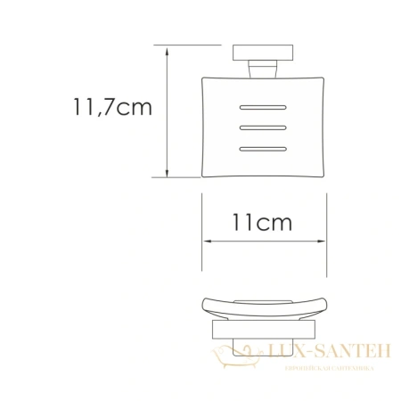 мыльница wasserkraft rhin k-8729, никель