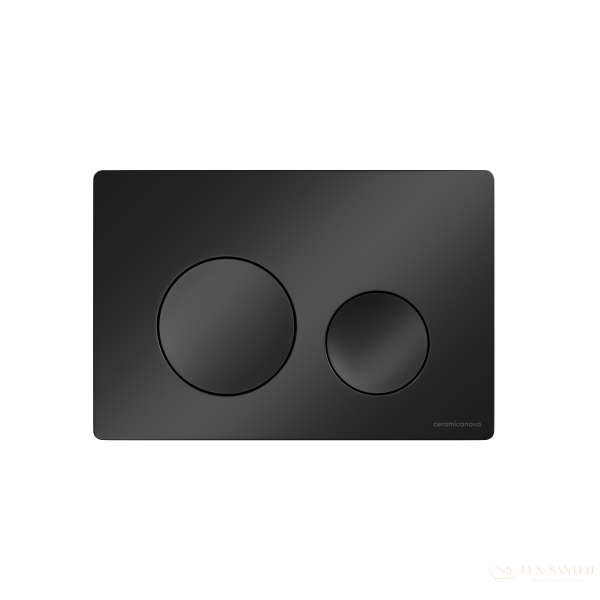 панель смыва ceramica nova balance circle cn12-001mb для инсталляции, черный матовый