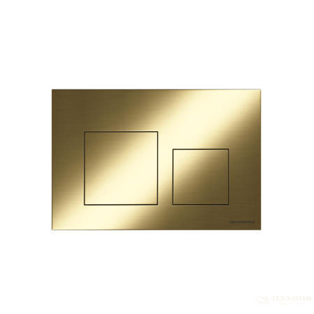 панель смыва ceramica nova balance square cn12-002bg для инсталляции, золото брашированное