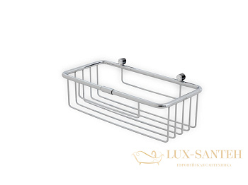 решётка в ванную stil haus d15(08) 1-уровневая прямоугольная длина 25 см, хром