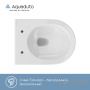 унитаз подвесной aqueduto ovo, ovot0110, 480*360 безободковый, tornado, сиденье с микролифтом, белый глянцевый