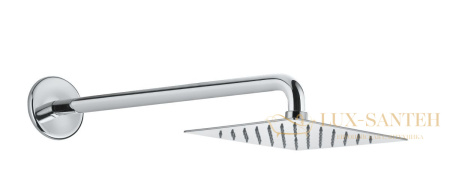 верхний душ fiore 30oz8650 20 см и кронштейн 35 см, матовое золото