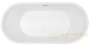 ванна акриловая свободностоящая abber ab9203-1.5, 150х80х60h см, белый глянцевый