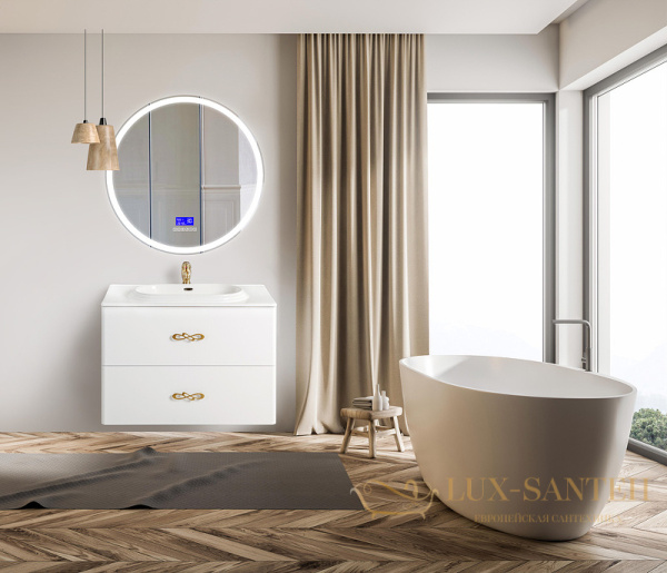 зеркало belbagno spc spc-rng-700-led-tch-rad с подсветкой, с сенсорным выключателем, с bluetooth, с термометром, с радио