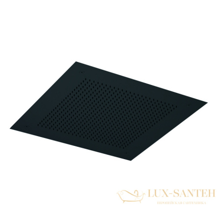 верхний душ потолочный 380х380 мм, almar velvet e044279.mb, черный матовый