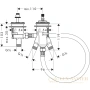 скрытая часть термостата hansgrohe 13550180