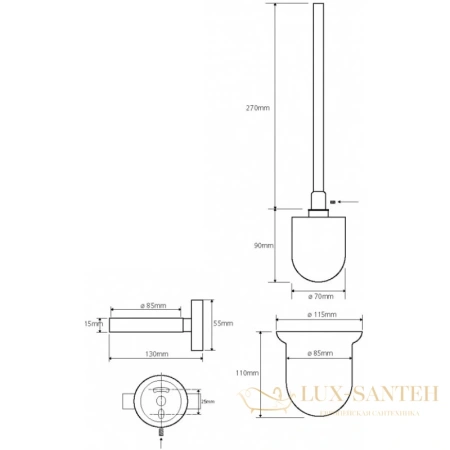 ерш bemeta neo 104113015, нержавеющая сталь