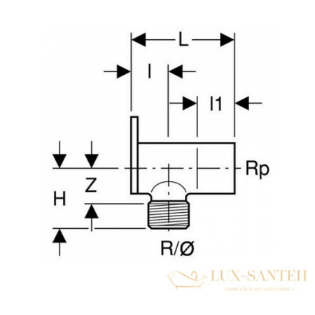 установочный угольник geberit duofix 611.297.00.1 mepla