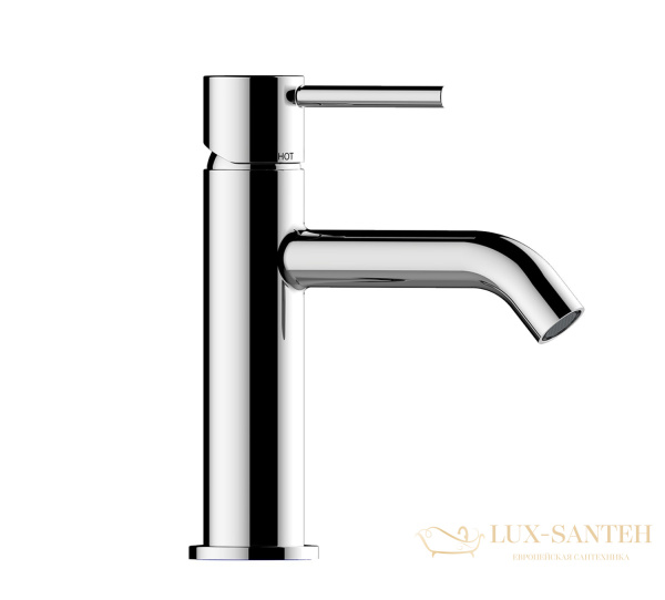 смеситель для раковины bossini teo z00701.030, c донным клапаном, хром