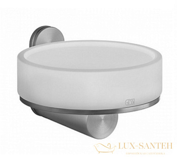 мыльница gessi 316 accessories 54701.239 подвесная, steel brushed/белый