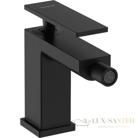 смеситель для биде hansgrohe tecturis e 73200670, с донным клапаном, черный матовый
