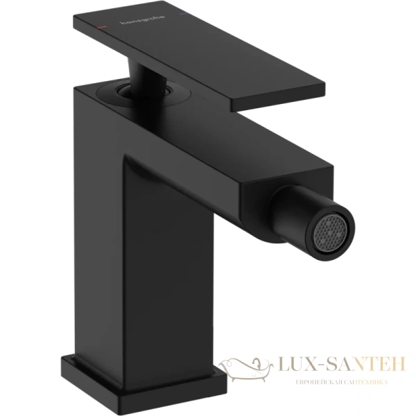 смеситель для биде hansgrohe tecturis e 73200670, с донным клапаном, черный матовый