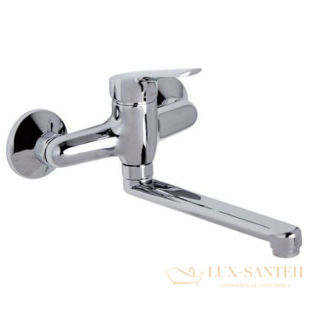 смеситель для кухни serie 4 fima carlo frattini kitchen, f3766cr, настенный монтаж, поворотный излив, хром