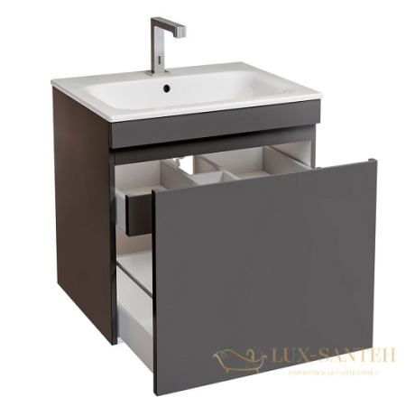 комплект мебели для ванной geberit renova plan 529.915.jk.6 60 см, лава, матовый