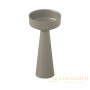 раковина напольная dea design pedestal basin, dd2018 425 3, искусственный камень, d425хh850 мм, grey